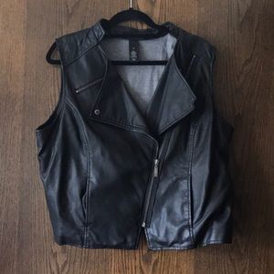 Lane Bryant Faux Leather Vest Size 18